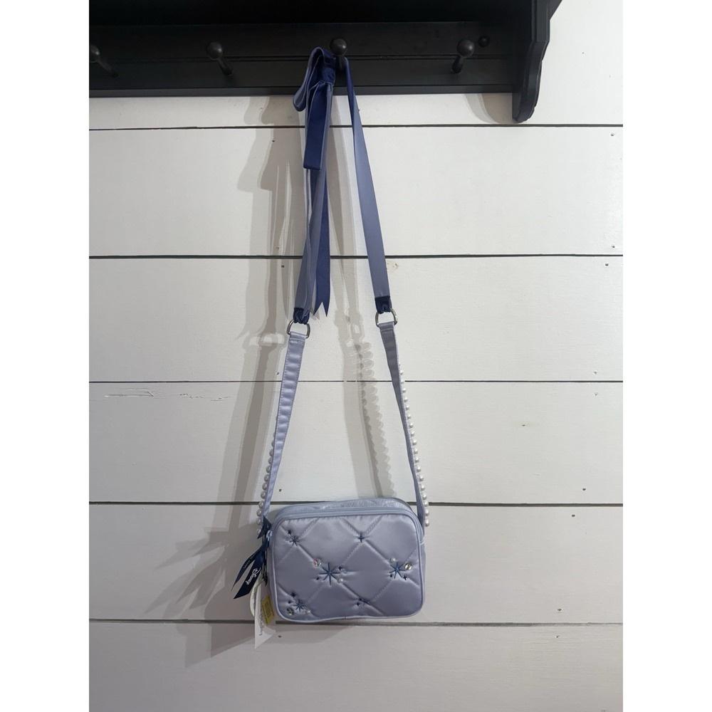 NWT Vera Bradley Disney Cinderella‎ Paisley on Morning Mini Evie Crossbody Blue